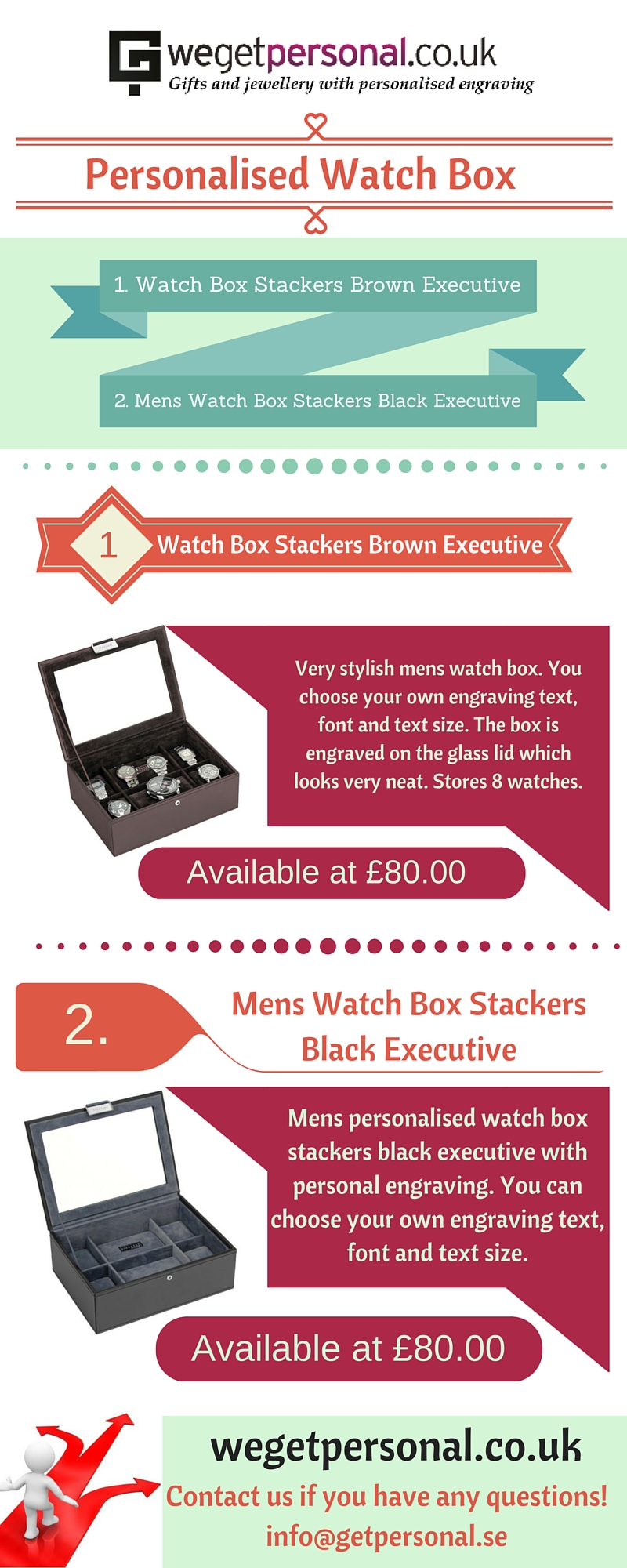 Mens Personalised Watch Boxes at We Get Personal UK